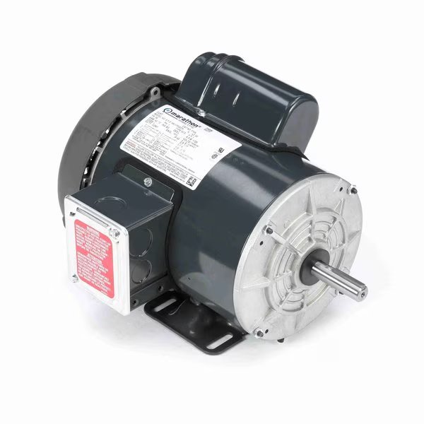 General Purpose Farm Duty Motor 1 HP, 1 phase, 1800 RPM, 115/208-230 V, 56 Frame, TEFC, Marathon, Mfr#: F104